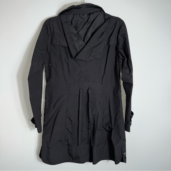 Cole Haan Women's Full Zip Lightweight Rain Jacket-Long Style-Black-Small - Picture 5 of 7